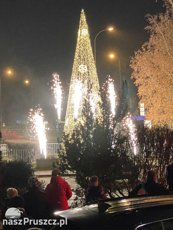 Świąteczna choinka zabłysnęła przed Urzędem Miasta