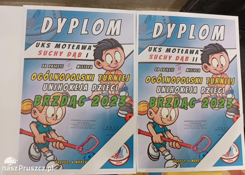 Unihokeistki z UKS Motława z medalami w Orzyszu