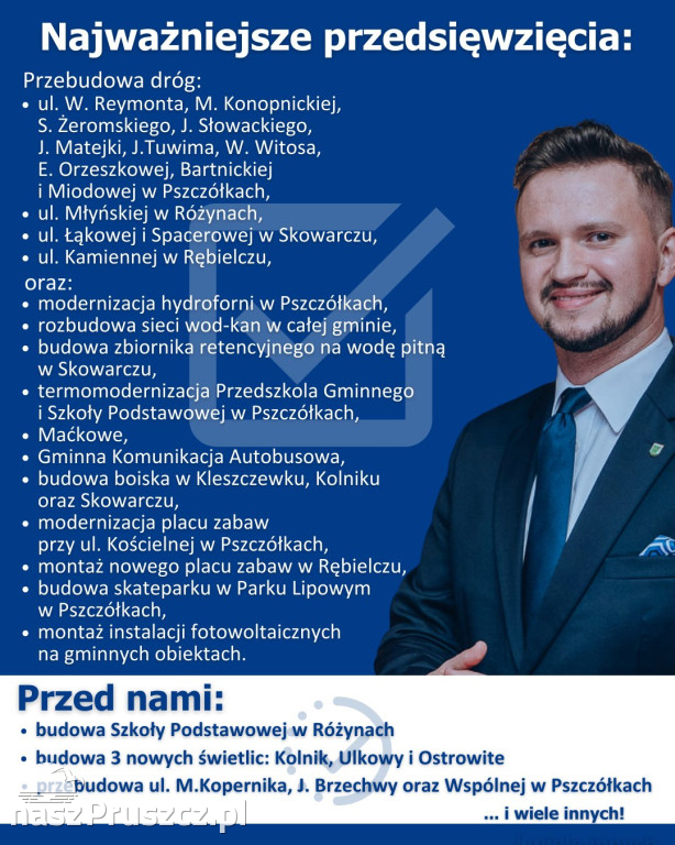 5 lat Macieja Urbanka na stanowisku wójta Pszczółek
