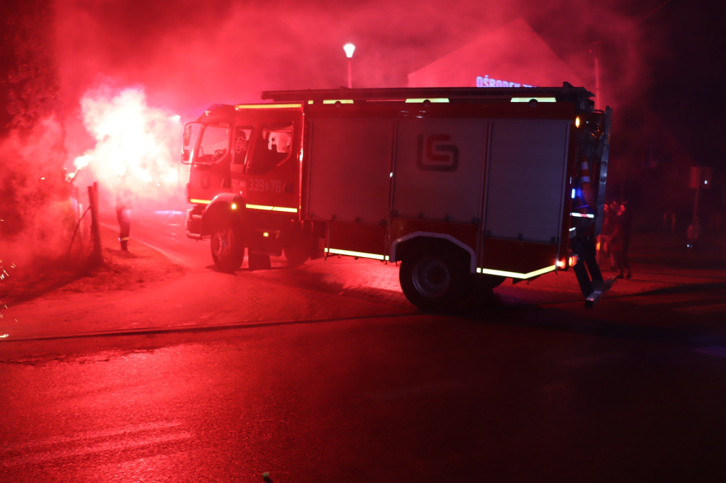 Przywitanie nowego wozu OSP Mierzeszyn