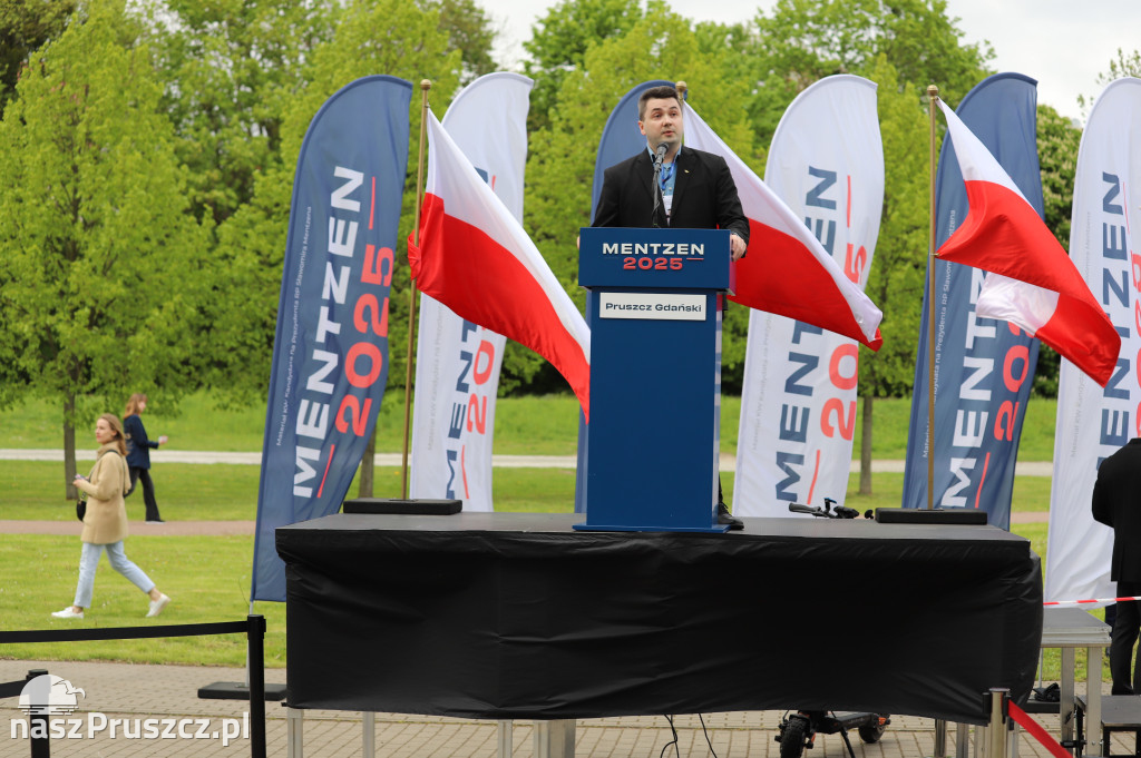 Sławomir Mentzen w Pruszczu Gdańskim