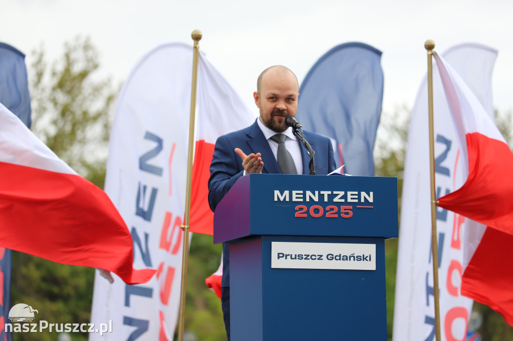 Sławomir Mentzen w Pruszczu Gdańskim