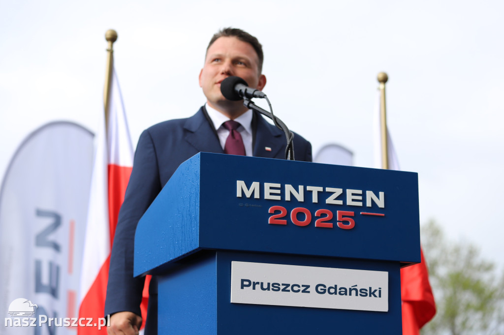 Sławomir Mentzen w Pruszczu Gdańskim