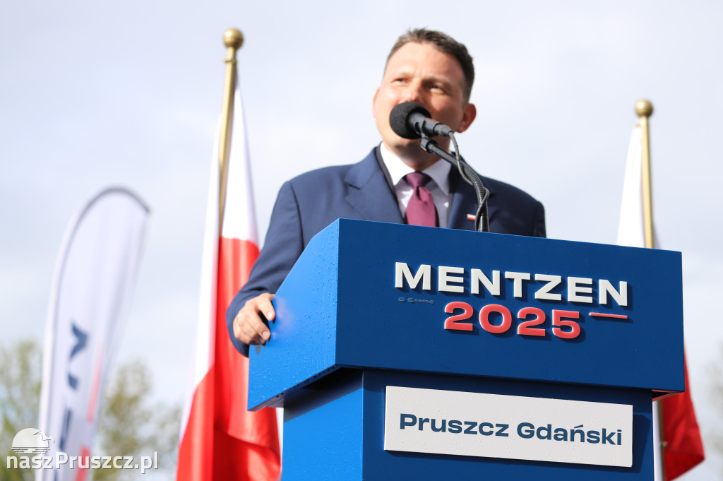 Sławomir Mentzen w Pruszczu Gdańskim