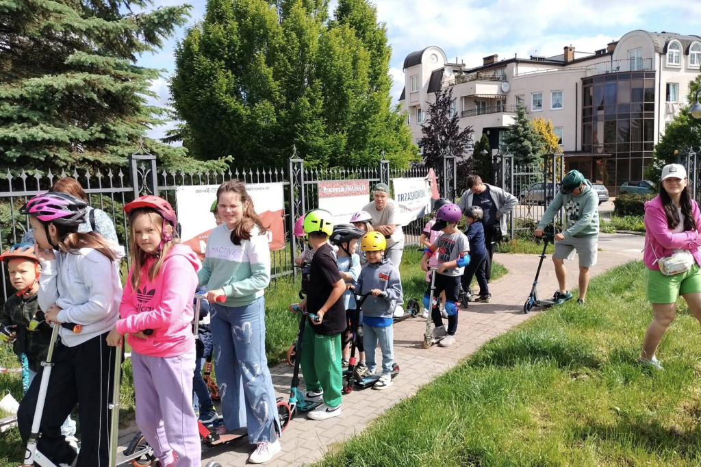 Ze Straszyna do Goszyna na hulajnogach