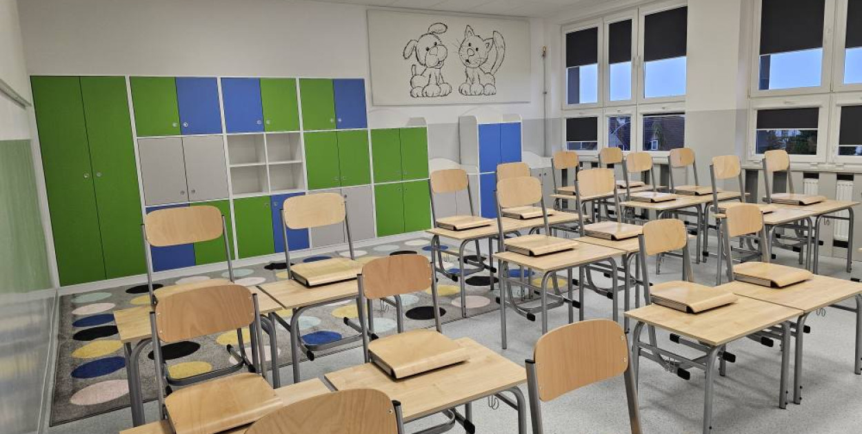 Wakacyjny remont w SP nr 4 w Pruszczu Gdańskim