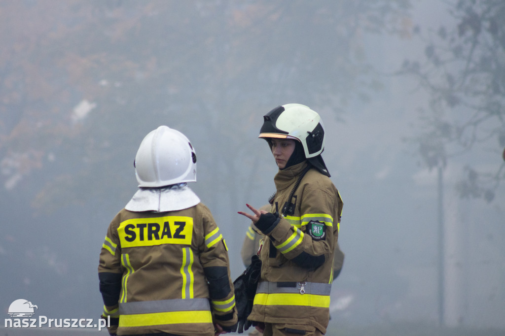 Skutki pożaru w Rusocinie - gmina Pruszcz Gdański