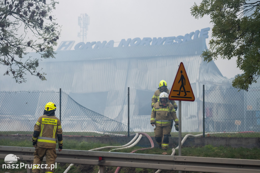 Skutki pożaru w Rusocinie - gmina Pruszcz Gdański
