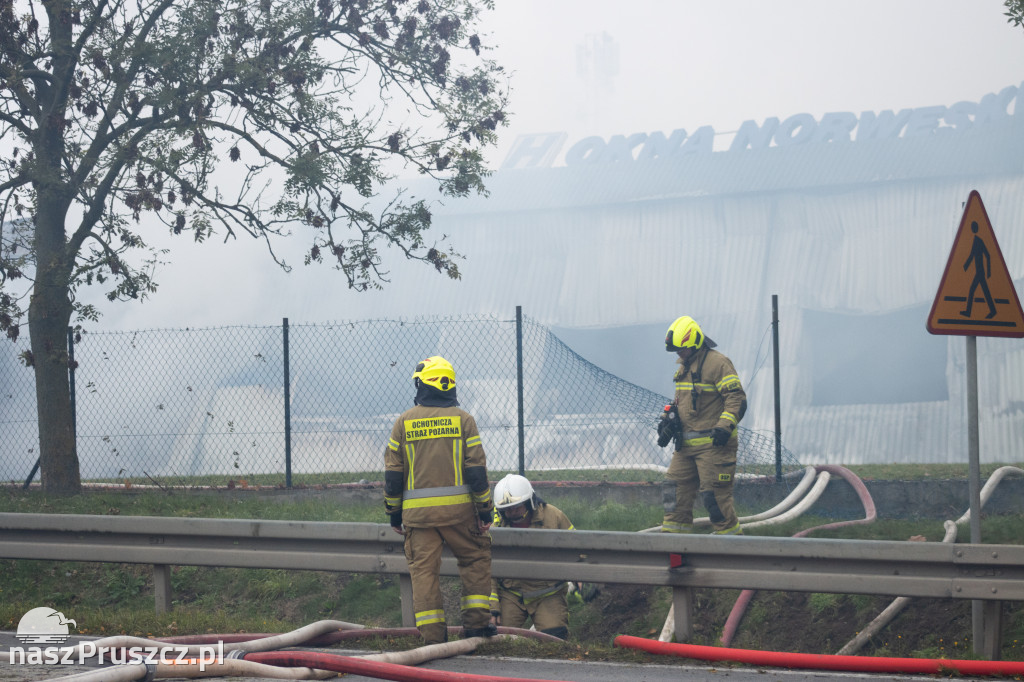 Skutki pożaru w Rusocinie - gmina Pruszcz Gdański