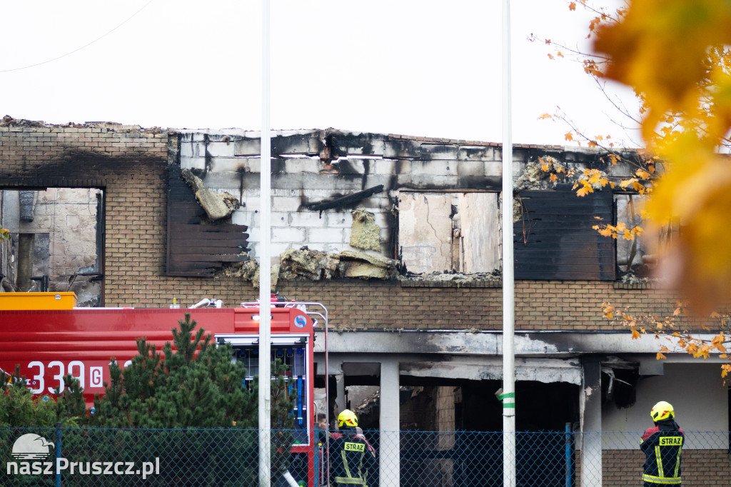 Skutki pożaru w Rusocinie - gmina Pruszcz Gdański