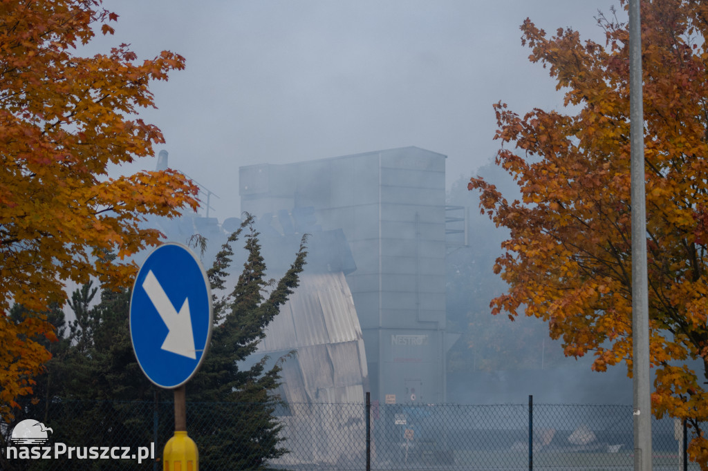 Skutki pożaru w Rusocinie - gmina Pruszcz Gdański