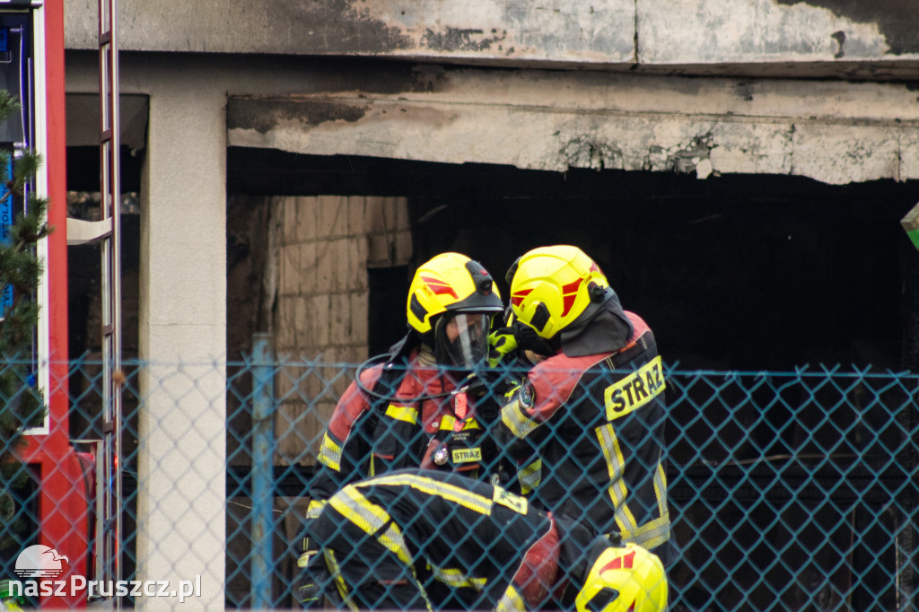 Skutki pożaru w Rusocinie - gmina Pruszcz Gdański