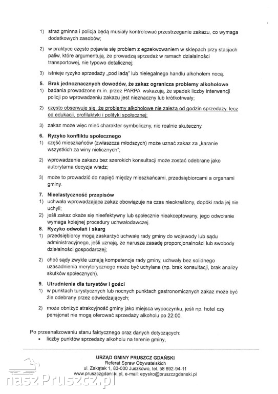 Wniosek o zakaz sprzedaży alkoholu - UG Pruszcz Gdański