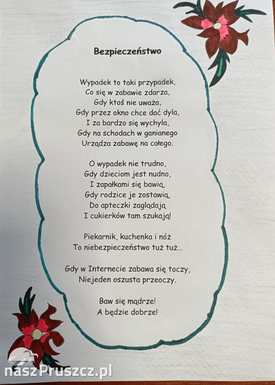 „Bądź rozważny, baw się grzecznie” – wyniki powiatowego konkursu