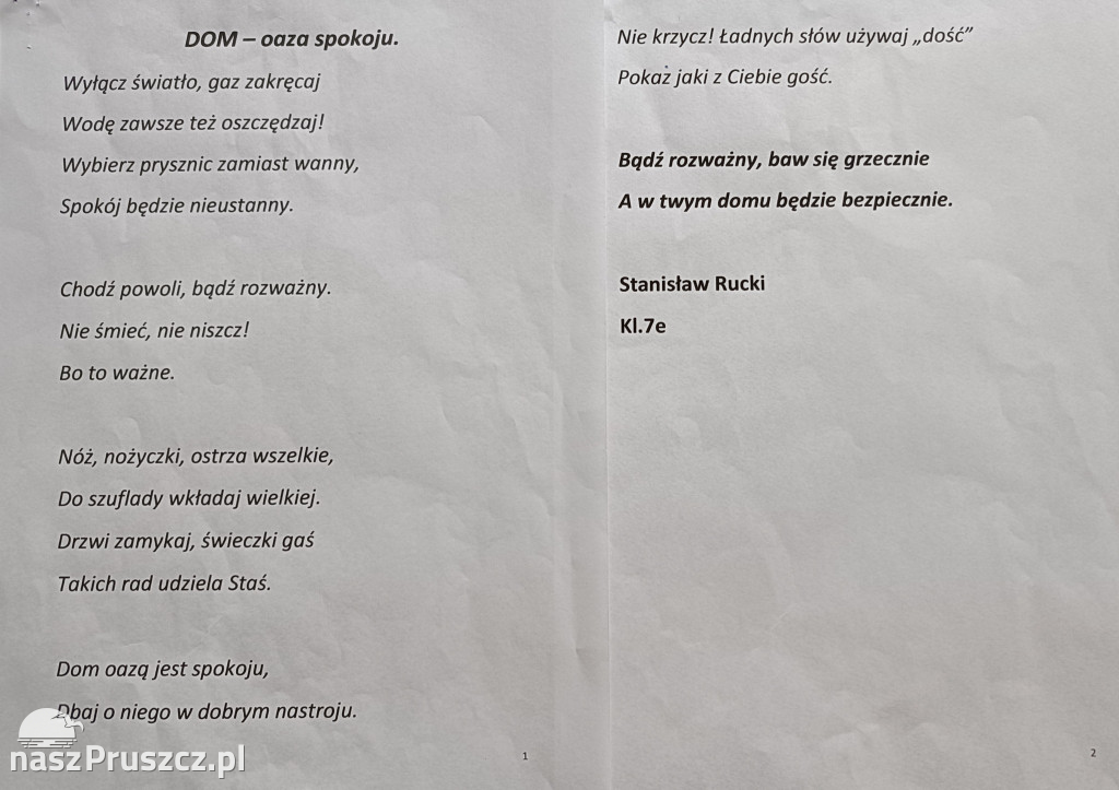 „Bądź rozważny, baw się grzecznie” – wyniki powiatowego konkursu