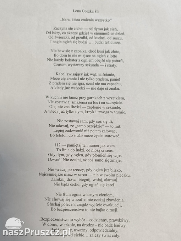 „Bądź rozważny, baw się grzecznie” – wyniki powiatowego konkursu