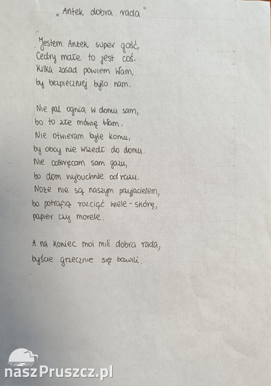 „Bądź rozważny, baw się grzecznie” – wyniki powiatowego konkursu