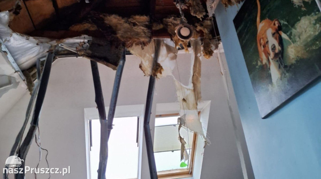 Pożar w Pruszczu Gdańskim - 1/2.12.25.