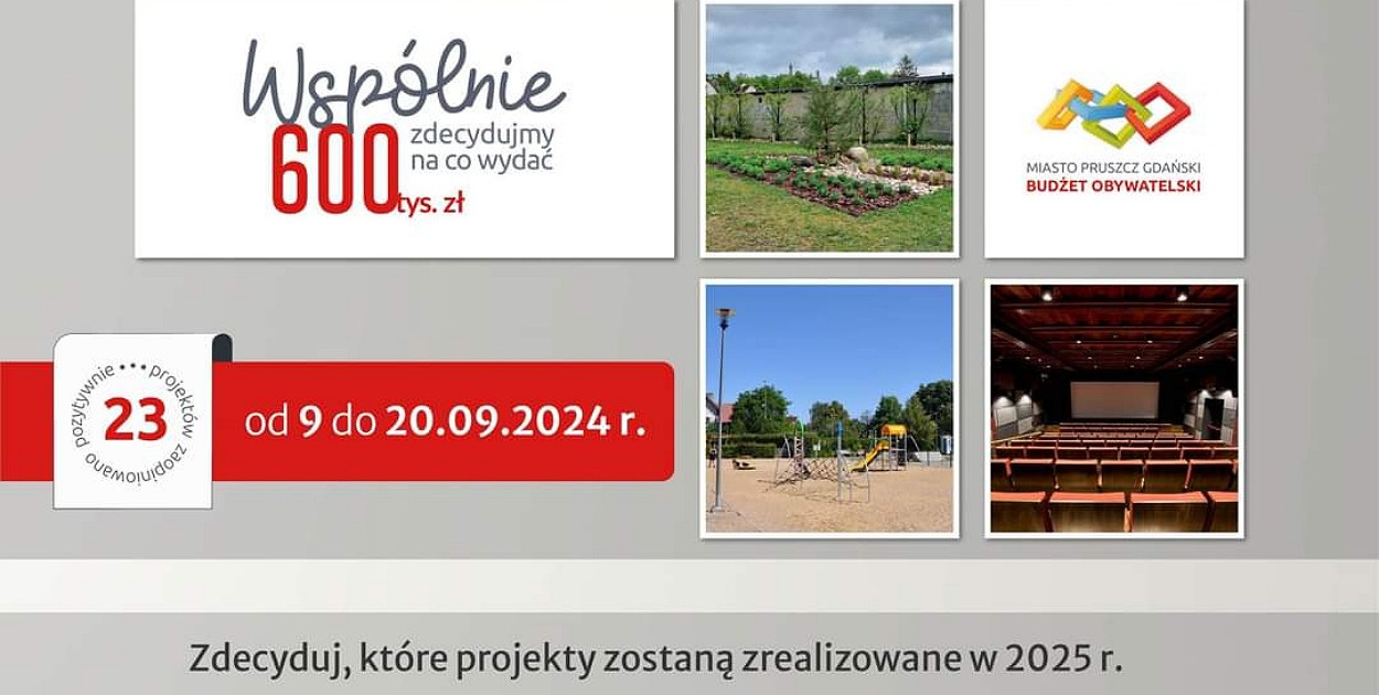 Budżet Obywatelski: Zagłosuj na zmiany w Pruszczu Gdańskim!