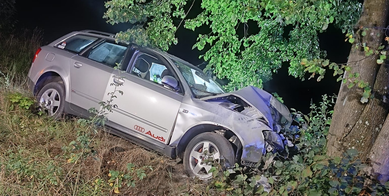 Gm. Przywidz: Groźny wypadek w Jodłownie. Jedna osoba poszkodowana