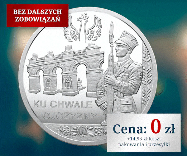 Bezpłatny medal pamiątkowy od Skarbnicy Narodowej z okazji 100. rocznica Grobu Nieznanego Żołnierza w Warszawie