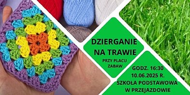 Dzierganie na trawie w Przejazdowie-18946