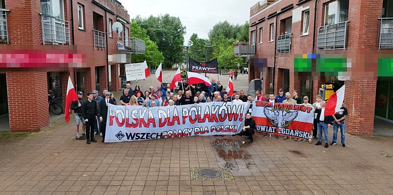 Pikieta narodowców w Pruszczu Gdańskim – skrajna prawica na ulicach - 20082