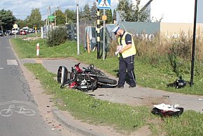 Gm. Pruszcz Gdański: Wypadek w Rokitnicy. Motocyklista ranny po zderzeniu ze skodą-21363