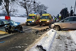 Gm. Trąbki Wielkie: Wypadek w Gołębiewku – dwie osoby poszkodowane