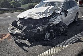 Wypadek koło Żelisławek. Akcja służb na autostradzie A1