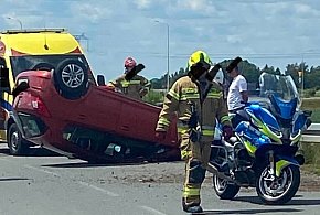 Wypadek w Cedrach Małych. Interweniowały służby ratunkowe
