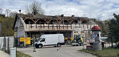 Remiza OSP Kolbudy w przebudowie. Trwa modernizacja budynku