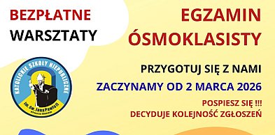 Egzamin ósmoklasisty bez stresu – startują warsztaty w Katoliku