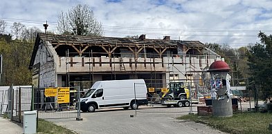 Remiza OSP Kolbudy w przebudowie. Trwa modernizacja budynku
