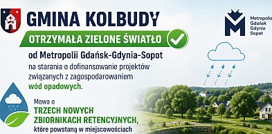 Nowe projekty w Kolbudach – nawet 4,25 mln zł na zbiorniki retencyjne