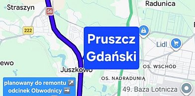 Planowany remont S6 wpłynie na komunikację w Pruszczu Gdańskim?