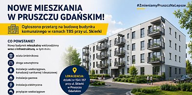 Nowe mieszkania komunalne w Pruszczu Gdańskim. Ogłoszono przetarg na budowę