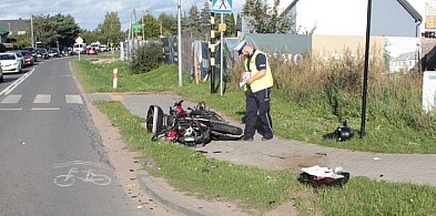 Gm. Pruszcz Gdański: Wypadek w Rokitnicy. Motocyklista ranny po zderzeniu ze skodą-21363