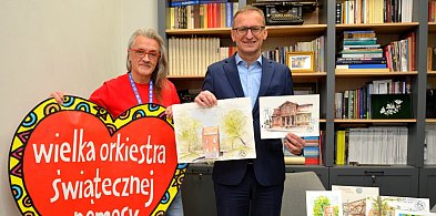 Miejskie szkice Pruszcza Gdańskiego przekazane na licytację WOŚP-24046