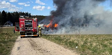 Gm. Przywidz: Pożar budynku mieszkalnego w Pomlewie – akcja kilku jednostek