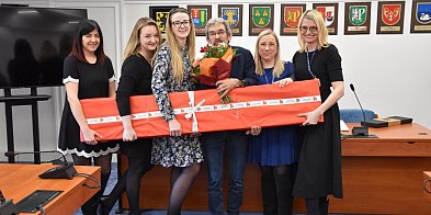 Pożegnanie wieloletniego pracownika starostwa