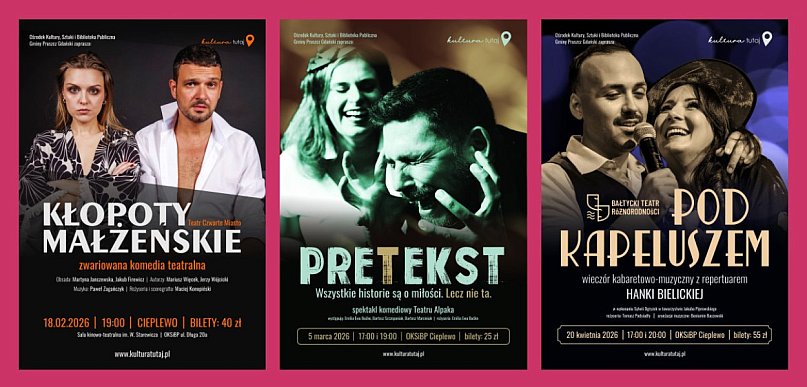 Gm. Pruszcz Gdański: Komedia, dramat i kabaret – teatr w OKSiBP w Cieplewie