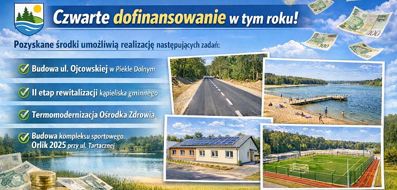 Gmina Przywidz pozyskuje kolejne środki na rozwój inwestycji