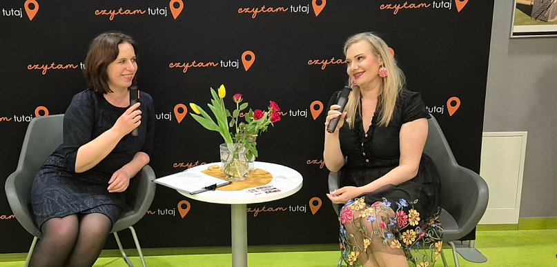 Literacki wieczór z Sylwią Kubik w Mediatece w Straszynie