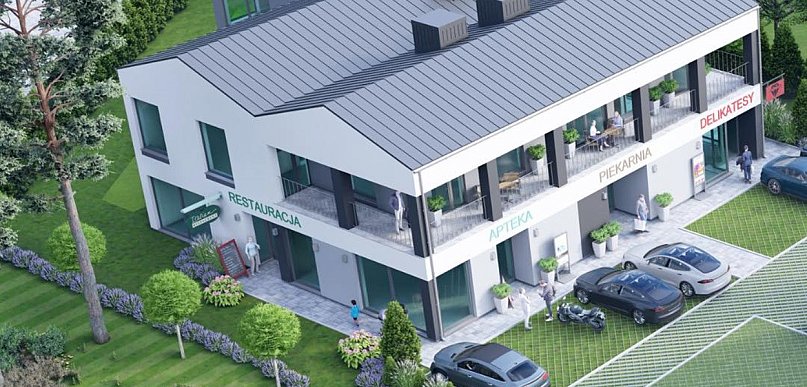 Na sprzedaż: nowoczesny budynek usługowy w Rokitnicy – inwestycja z potencjałem!
