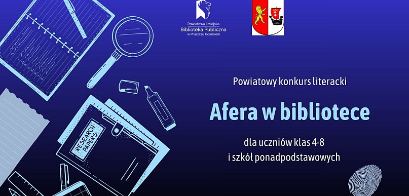 Pruszcz Gdański: Będzie "Afera w bibliotece". Rusza literacki konkurs
