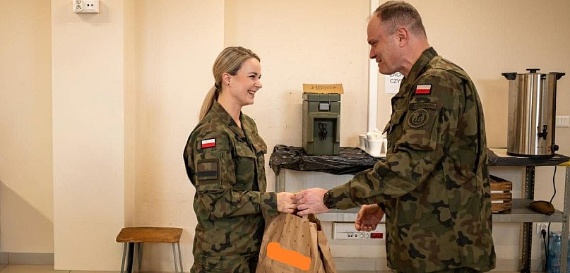 Dowódca 7PBOT odwiedził żołnierzy pełniących służbę na granicy