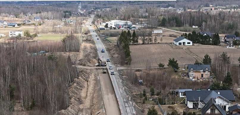Rozbudowa DW221 nabiera tempa. Sprawdź, co dzieje się na trasie Przywidz–Kolbudy