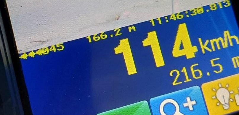 Suchy Dąb: 34-latek wpadł z prędkością 114 km/h w obszarze zabudowanym!