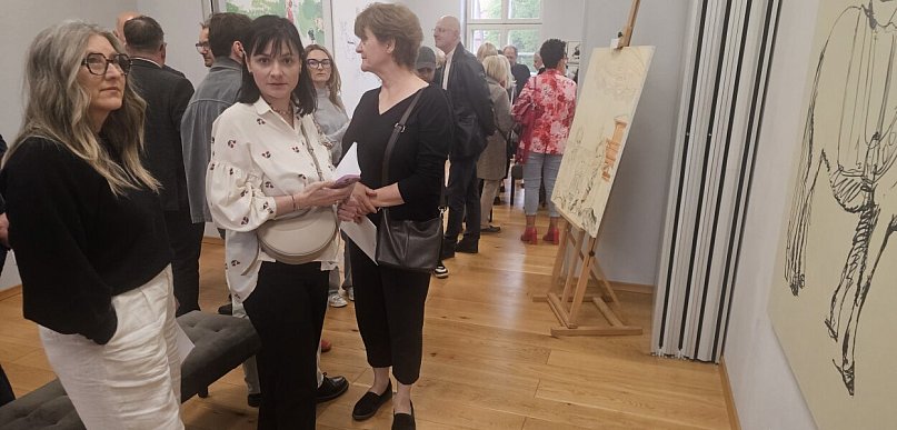 Wernisaż wystawy Marka Okrassy w Domu Wiedemanna